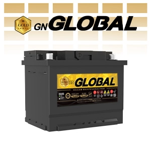 باتری جی ان گلوبال گلد با لوگو در پشت آن