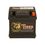 نمای جلو باتری 50 آمپر قالب کوچک تایگر