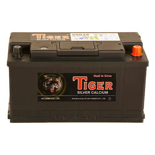 باتری 100 آمپر تایگر از جلو